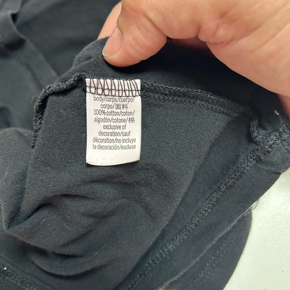 Victoria's Secret Black Crew Neck Tee - Picture 6 of 8